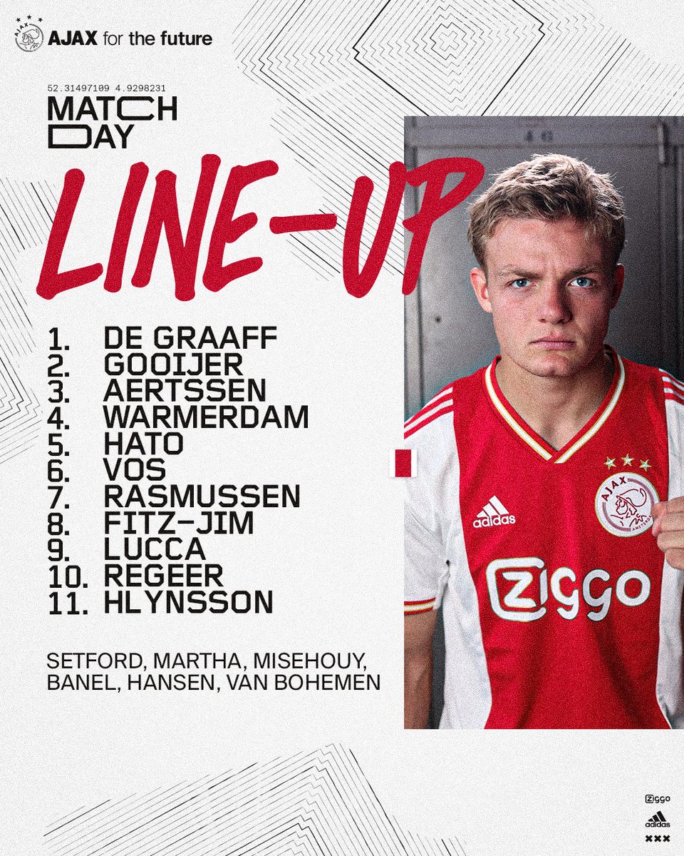 Ajax op Twitter: Gameday ‣ #JongAjax
↳ 20:00h vs. Roda JC

#jajrod https://t.co/eXcoesOdqU