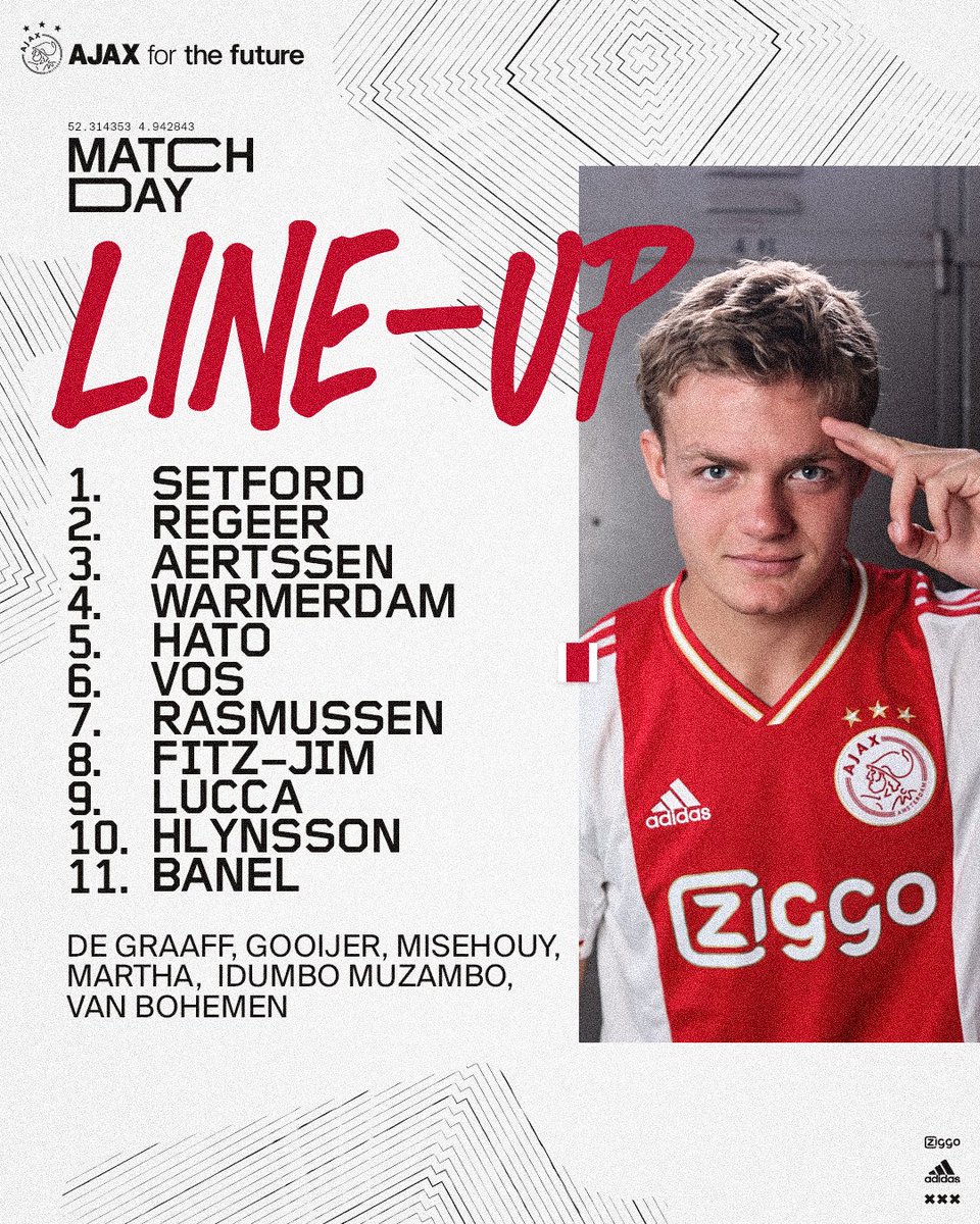 Ajax op Twitter: It's that time again, #JongAjax ✌️ ↠ 20:00h
↠ @FCEindhoven #jajein https://t.co/pncL2qHKk7