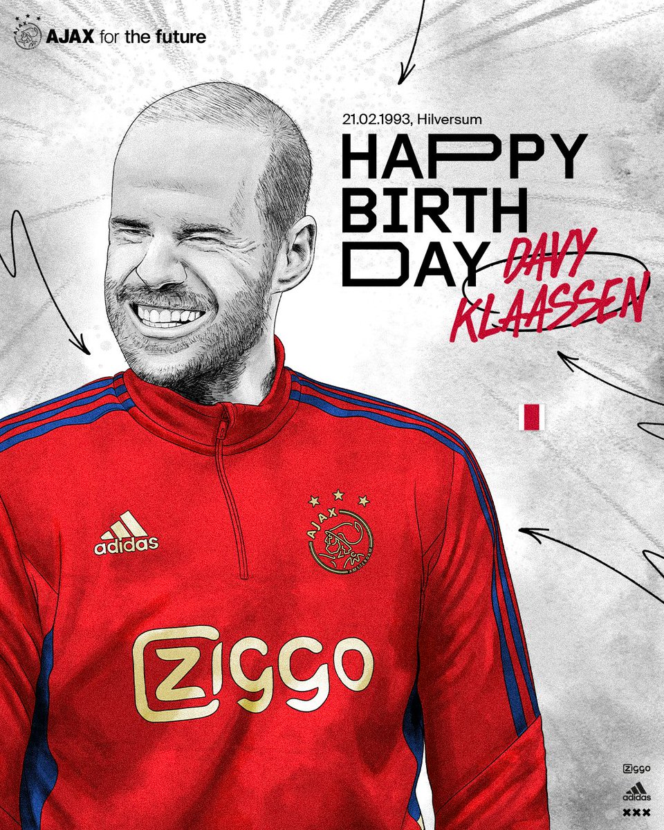 Ajax op Twitter: Happy 30th birthday, Davy! ❌❌❌ https://t.co/o14lsL9Shm