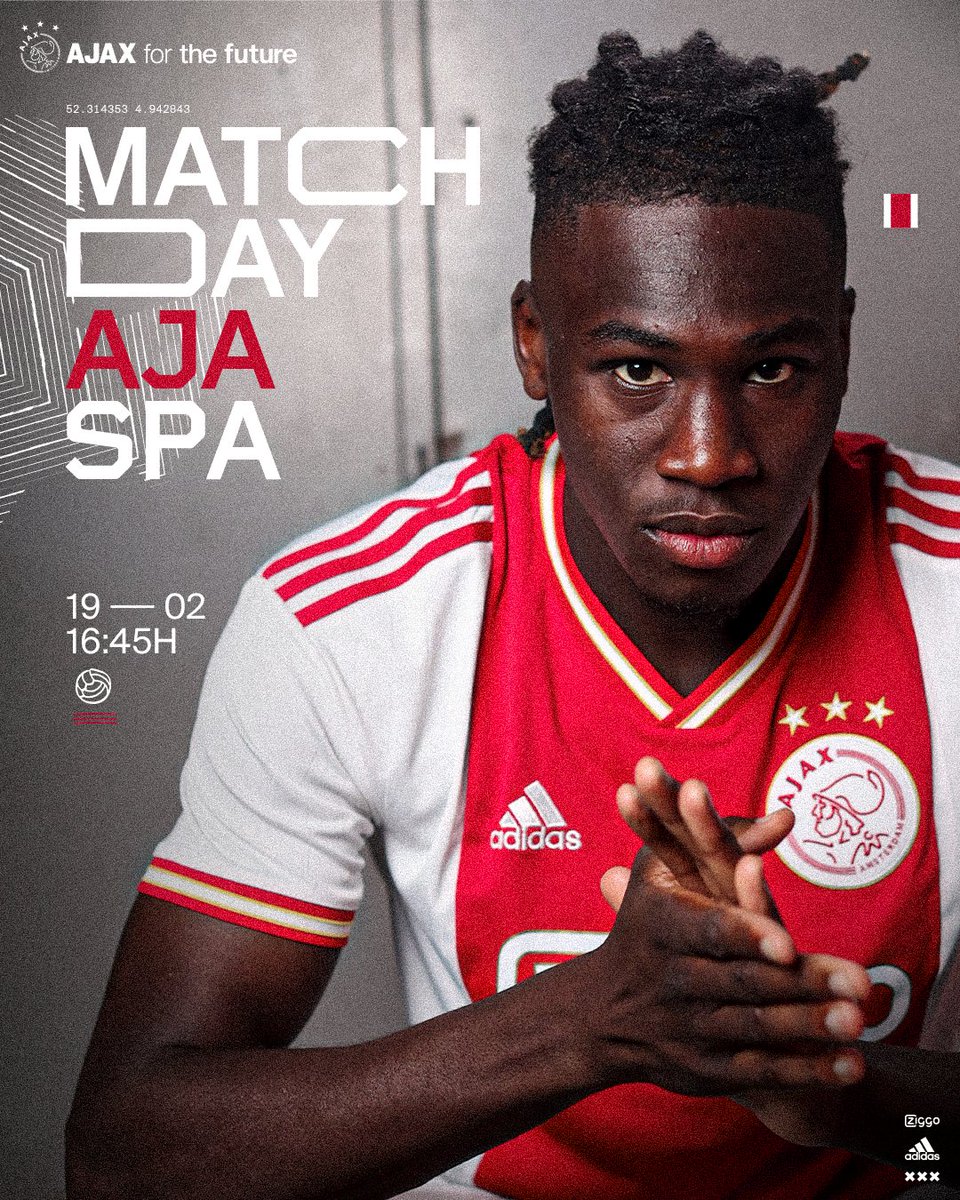 Ajax op Twitter: Matchday in Amsterdam, again! ⚡️

#ajaspa https://t.co/l5vkeqPxbL